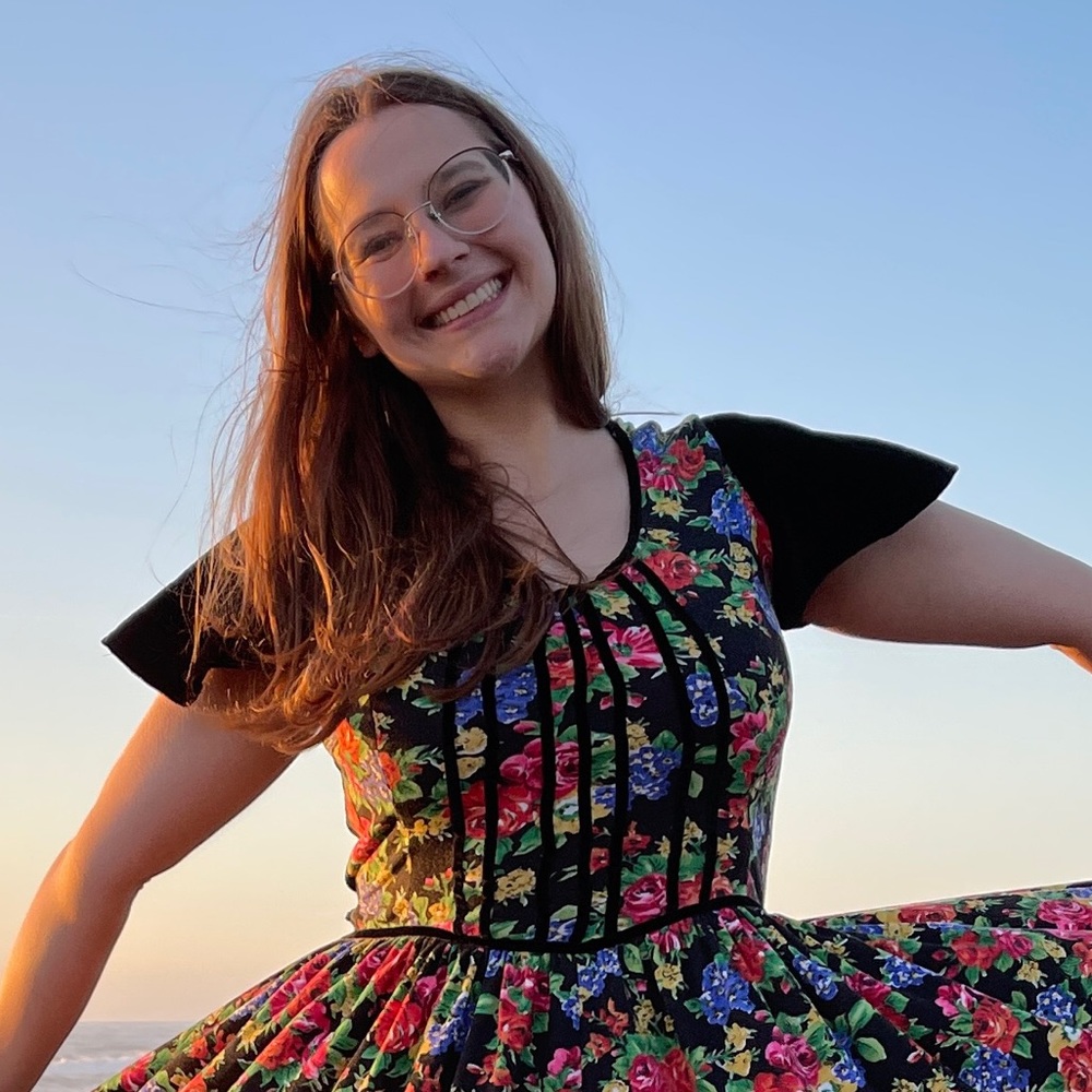 Handmade Gunne Sax Style Vintage Upcycle Homespun Gown Black Floral Print Velvet - Picture 5 of 9